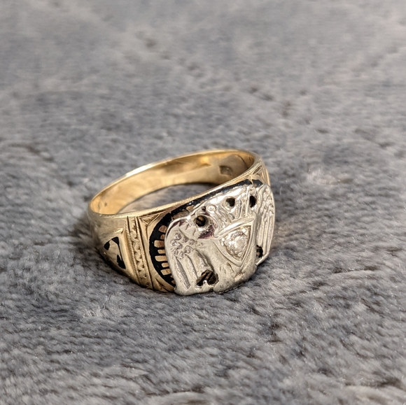 Other - 🎉HP🎉 Vintage 1950's 14K Gold Masonic 32nd Degree Scottish Rite Men's Ring